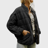 Quilted jacket with an elegant oversized fit