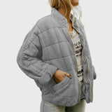 Quilted jacket with an elegant oversized fit