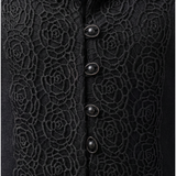 Black Tailored Lace Blazer