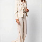 Ivory Tailored Lace Blazer