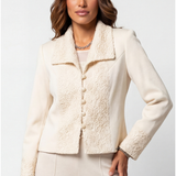 Ivory Tailored Lace Blazer