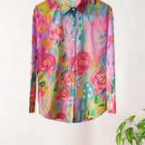 Amysaint | Blouse with Colourful Print
