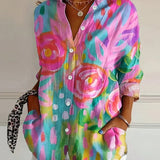 Amysaint | Blouse with Colourful Print