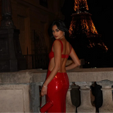 Strapless Sequin Maxi Dress – Elegant Bodycon Evening Gown