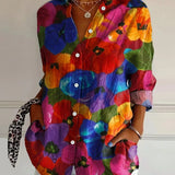 Amysaint | Blouse with Colourful Print
