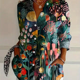 Amysaint | Blouse with Colourful Print