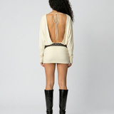 Amysaint Open Back Mini Dress