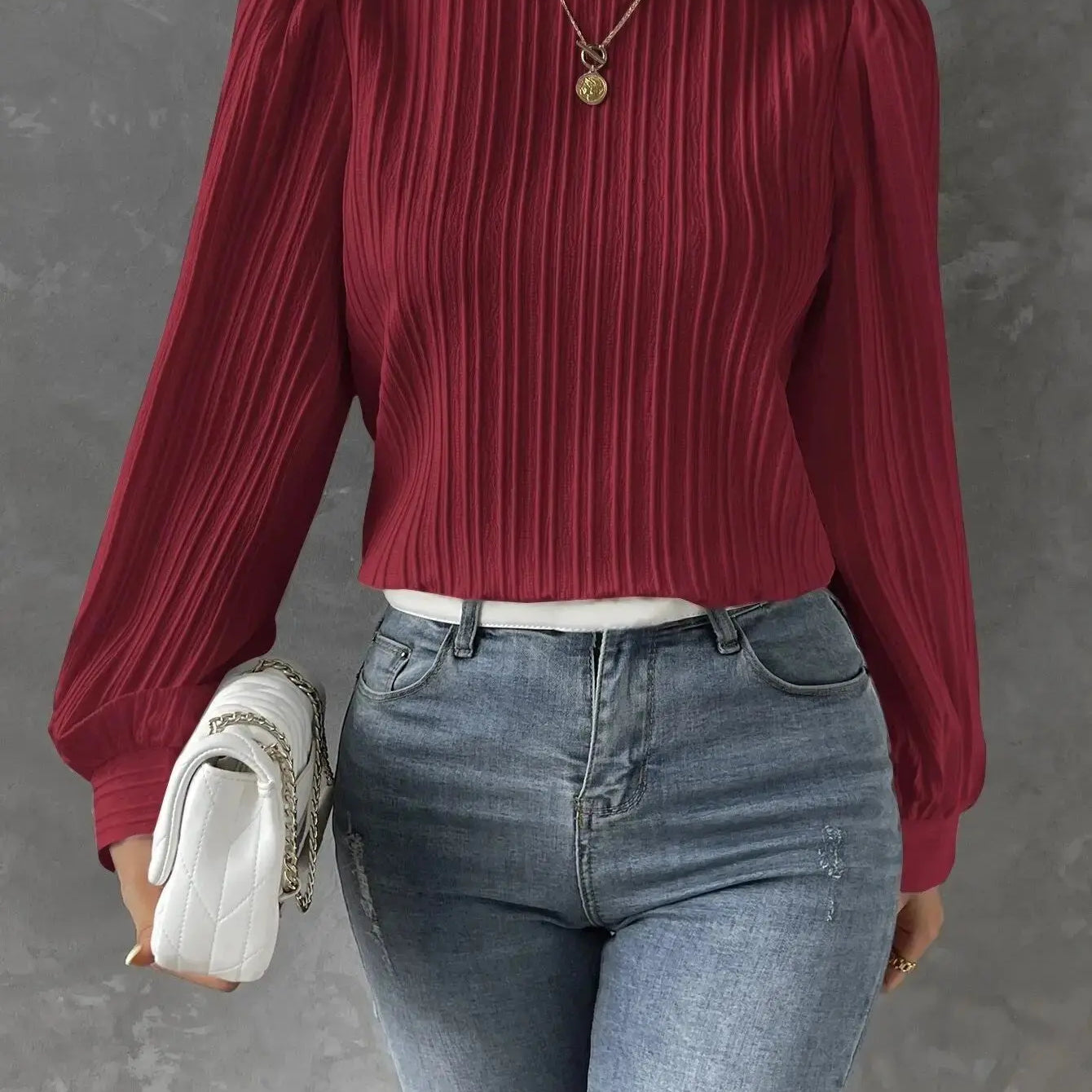 Pleated Chiffon Blouse for Elegant Everyday Style