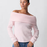 Ladies Off Shoulder Knit Jumper