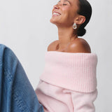 Ladies Off Shoulder Knit Jumper