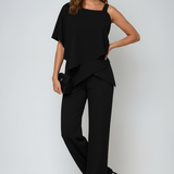 Women's Asymmetrical One Shoulder Wide Leg Jumpsuit