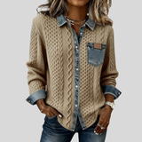 Amysaint | Denim Patchwork Shirt