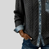 Amysaint | Denim Patchwork Shirt