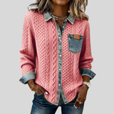 Amysaint | Denim Patchwork Shirt