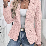 Women’s Paisley Jacquard Fitted Blazer