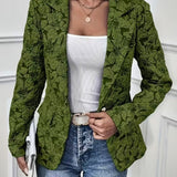 Women’s Paisley Jacquard Fitted Blazer