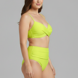 Women’s Bikini Set with Cross Top and Ruched Bottom