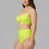 Women’s Bikini Set with Cross Top and Ruched Bottom