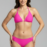Women’s Bikini Set with Triangle Top and Tie Straps
