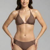 Women’s Bikini Set with Triangle Top and Tie Straps