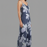 Women’s Jumpsuit with Adjustable Straps and Printed Surface