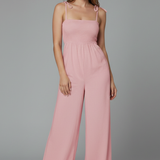 Women’s Jumpsuit with Adjustable Straps and Wide Legs