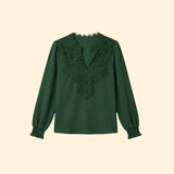 Women's Lace Embroidered Blouse