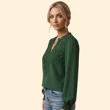 Women's Lace Embroidered Blouse