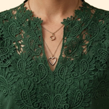 Women's Lace Embroidered Blouse