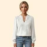 Women's Lace Embroidered Blouse