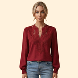 Women's Lace Embroidered Blouse
