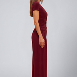 Women's Lounge Set with Wrap Top and Wide-Leg Pants