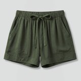 Women’s Shorts with Drawstring Waist and Relaxed Fit