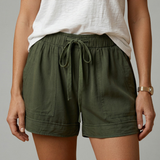 Women’s Shorts with Drawstring Waist and Relaxed Fit