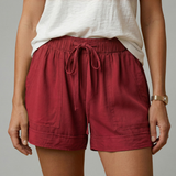 Women’s Shorts with Drawstring Waist and Relaxed Fit