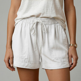 Women’s Shorts with Drawstring Waist and Relaxed Fit