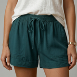 Women’s Shorts with Drawstring Waist and Relaxed Fit