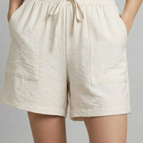 Women’s Shorts with Drawstring Waist and Side Pockets