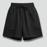 Women’s Shorts with Drawstring Waist and Side Pockets