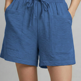 Women’s Shorts with Drawstring Waist and Side Pockets