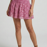 Women’s Shorts with Elastic Waist and Printed Surface