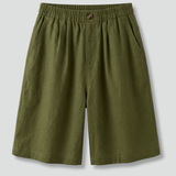 Women’s Shorts with Elastic Waistband and Side Pockets