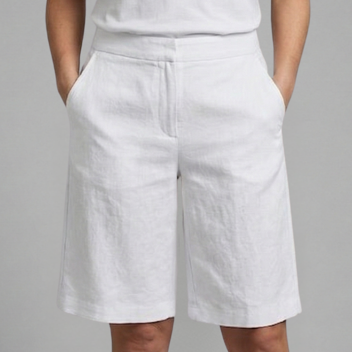 Women’s Shorts with Elastic Waistband and Side Pockets
