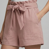 Women’s Shorts with Tie Waist and Side Pockets