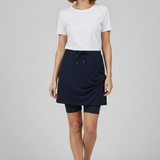 Women’s Skirt with Drawstring Waist and Built-In Shorts