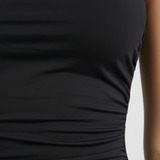 Women’s Swimsuit with Strapless Neckline and Ruched Front