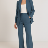 Women's Tailored Two-Piece Pantsuit Set with Blazer and Trousers