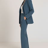 Women's Tailored Two-Piece Pantsuit Set with Blazer and Trousers