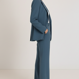 Women's Tailored Two-Piece Pantsuit Set with Blazer and Trousers