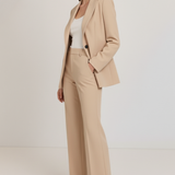Women's Tailored Two-Piece Pantsuit Set with Blazer and Trousers